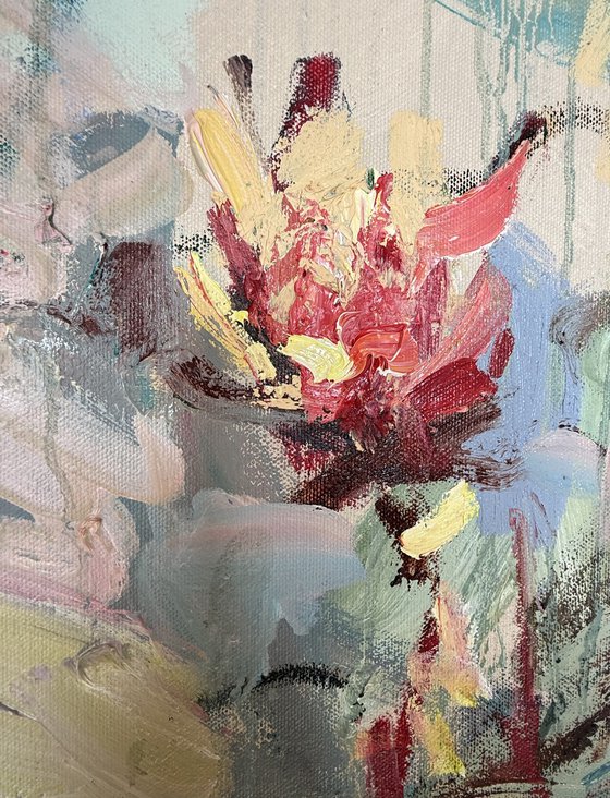 Spring pond. Diptych
