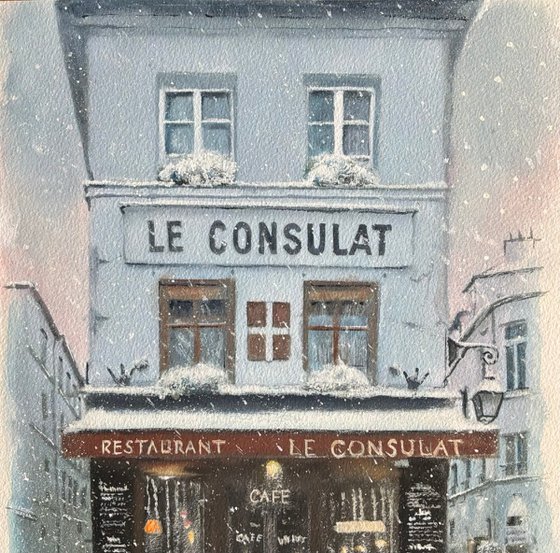 Le Consulat cafe winter