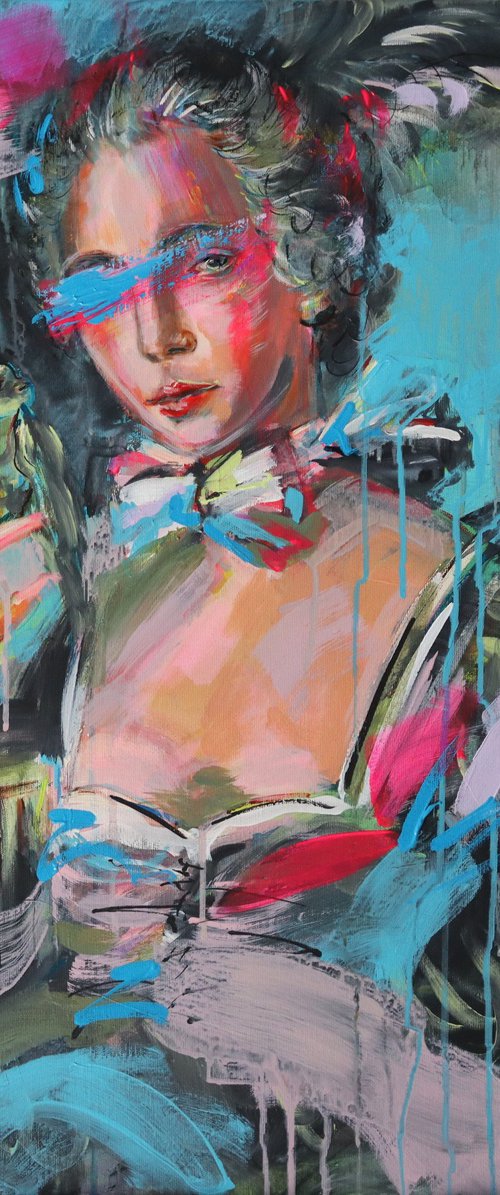 Woman with Bird by Antigoni Tziora