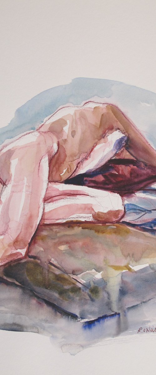 Reclining female nude by Rory O’Neill