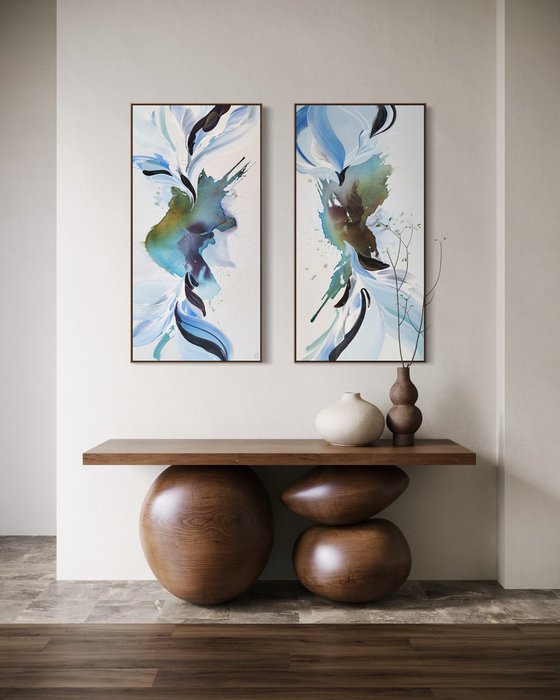 Above The Sky, Below The Sea Diptych