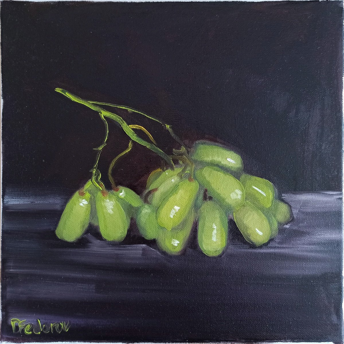 Still life with the green grape by Dmitry Fedorov