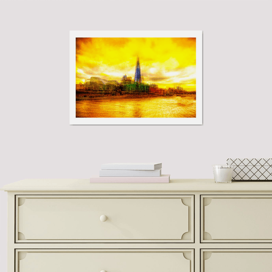 London Views 11. Abstract View of The Shard Limited Edition 1/50 15x10 inch Photographic Print