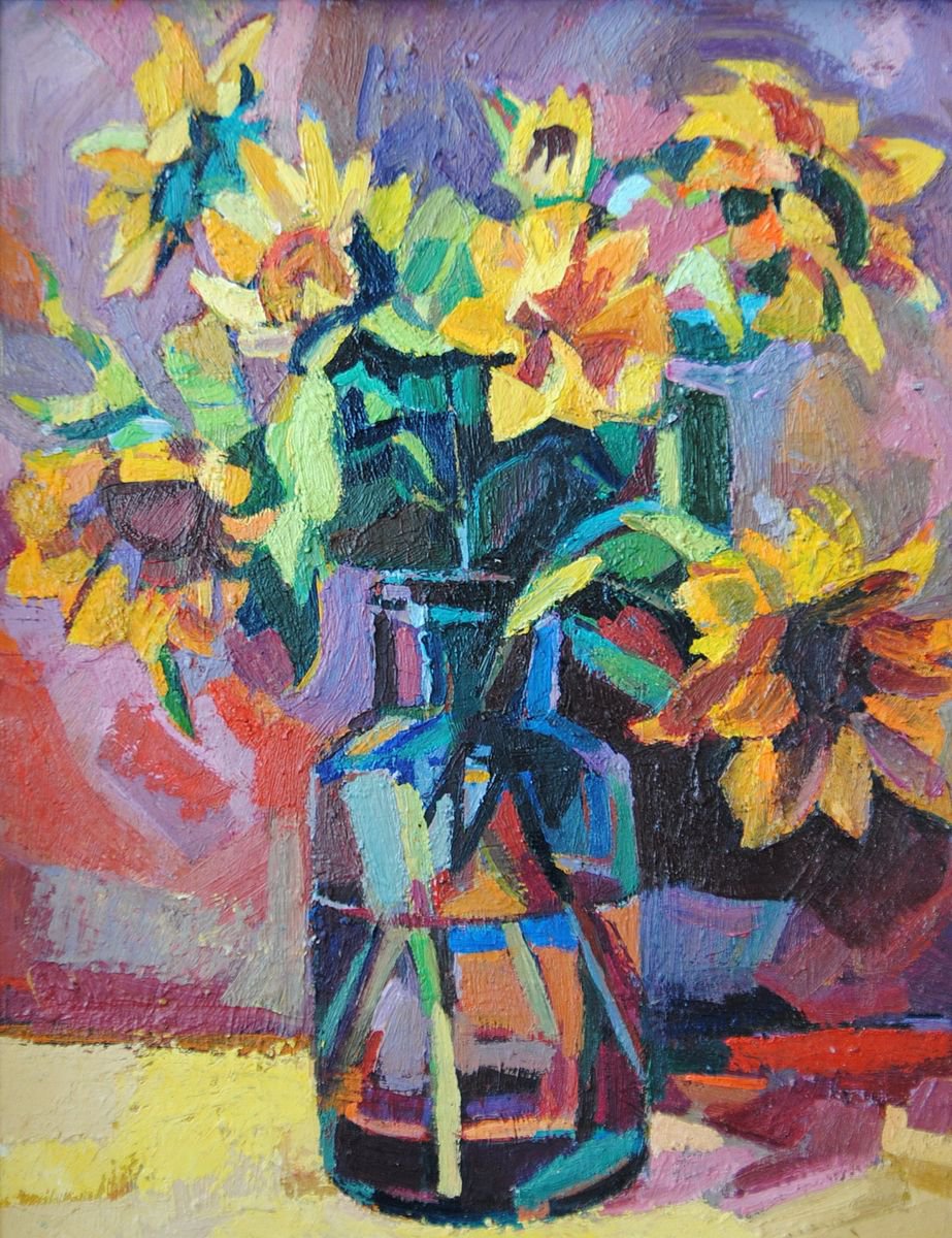 Maja Đokić Mihajlović | Original  Oil Painting | Narcissuses | 20 X 26Cm | Artwork For Sale On Artfinder