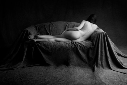 Woman on Sofa #475 by Robert Tolchin