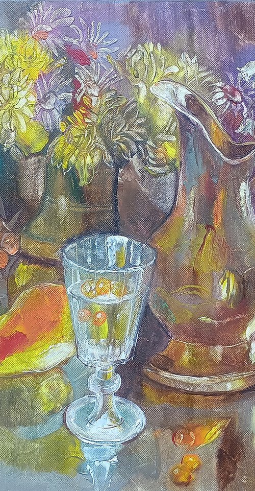 Still Life with Sea Buckthorn by Silvija Drebickaite