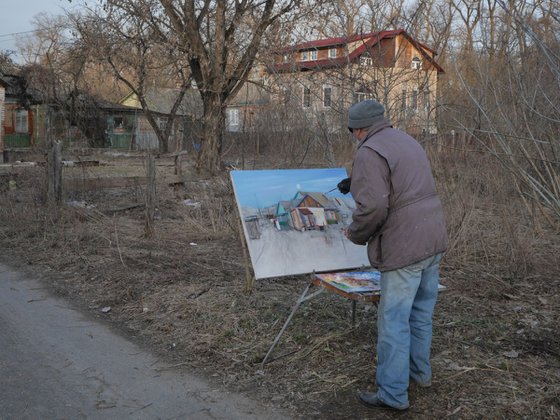 On the outskirts of Chernigov. Spring