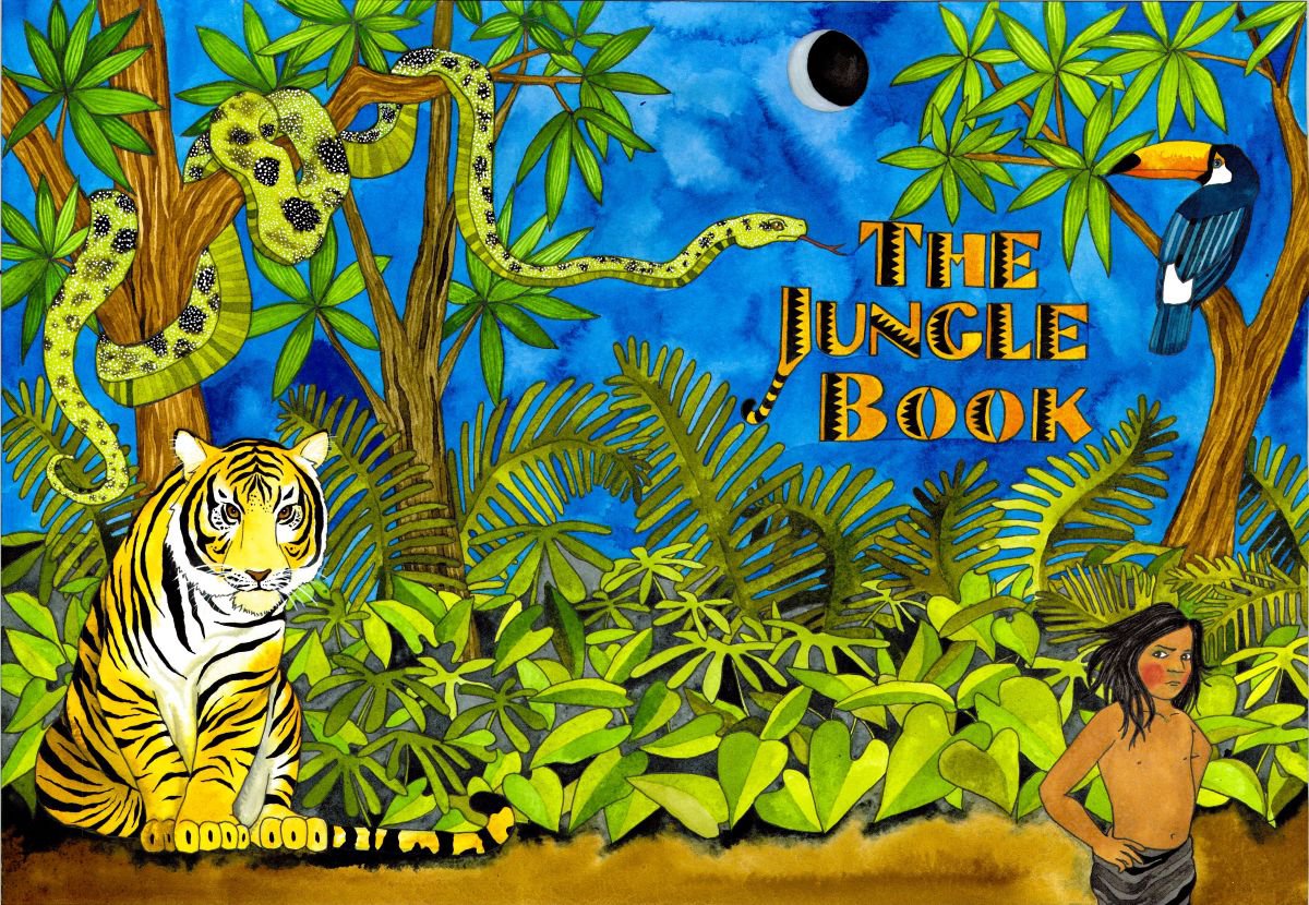 Jungle Book Cover Illustration by Terri Kelleher
