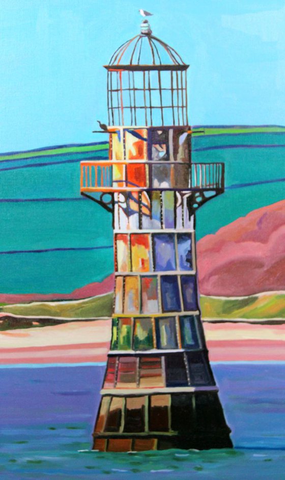 Whiteford Lighthouse Oil Painting By Emma Cownie Artfinder