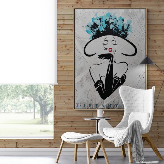 Raw Sass 140cm x 100cm Textured Urban Pop Art