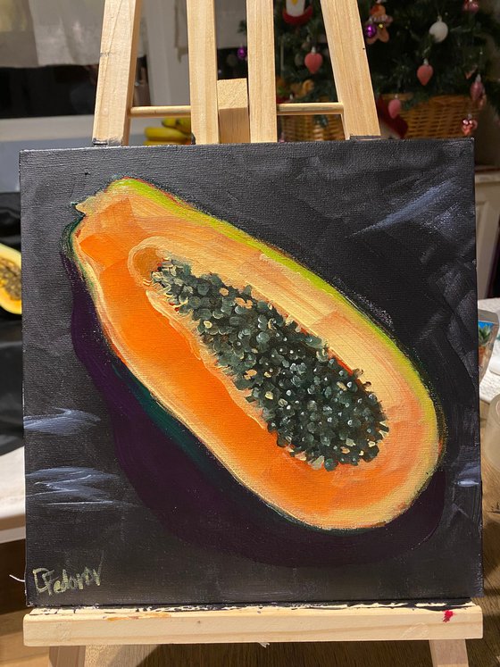 Papaya. still life