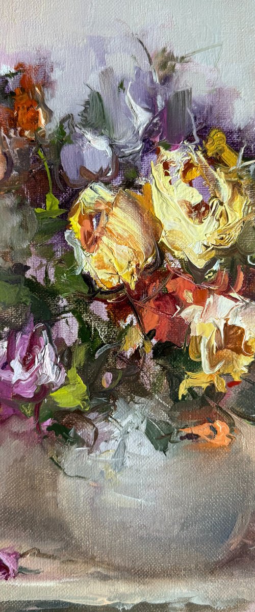 Fresh roses by Hennadii Penskyi