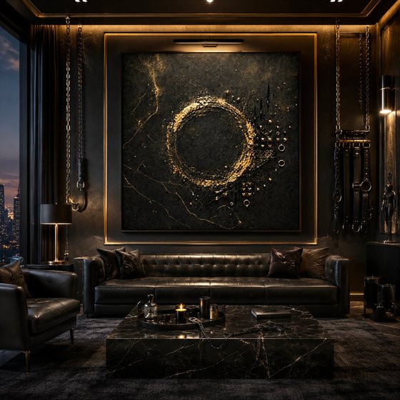 BDSM Abstract in Gold