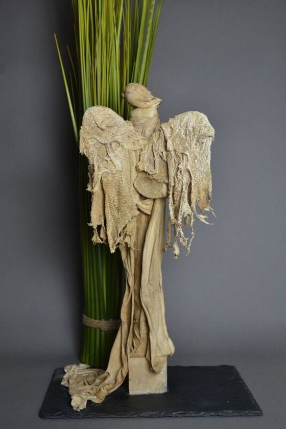Guardian Angel Sculpture (Ivory)