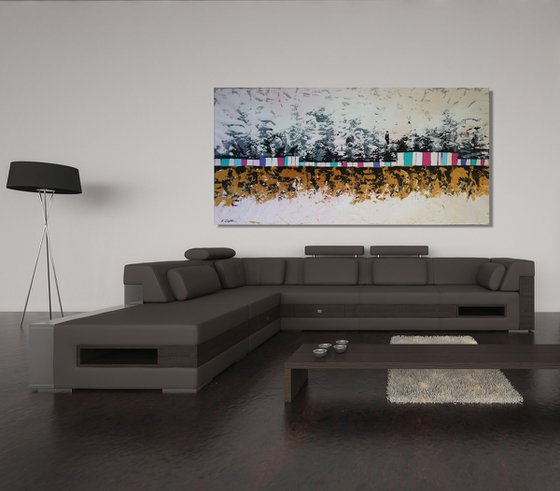 CANVAS ONLY - Borderline - 200 x 100 cm - XXXL (80 x 40 inches)