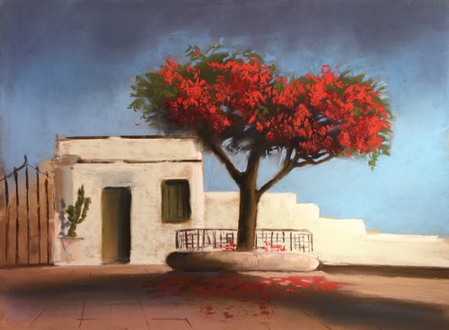 RED TREE by Ksenia Lutsenko