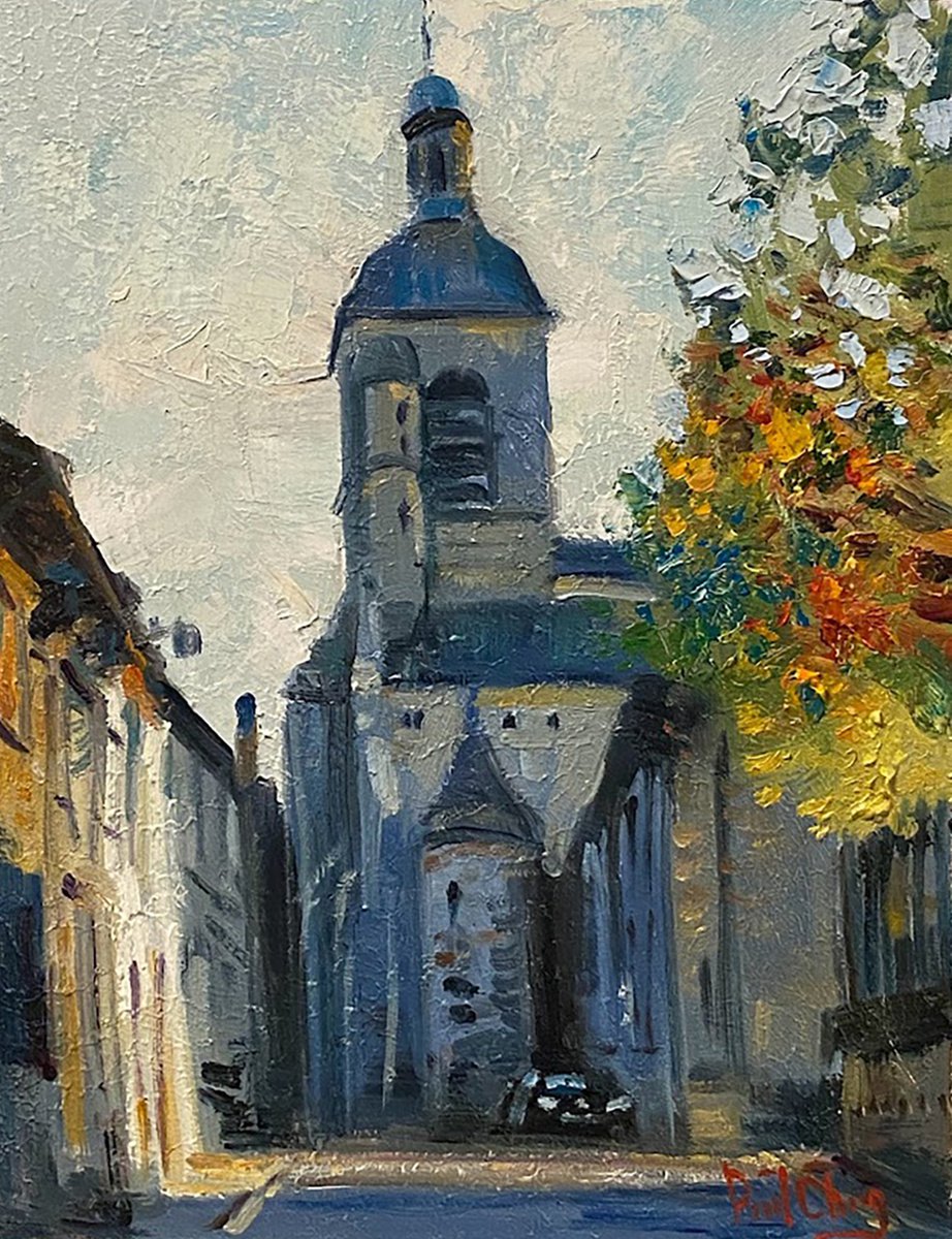 Alley Autumn By Paul Cheng, 9 X 12, Artwork For Sale On Artfinder