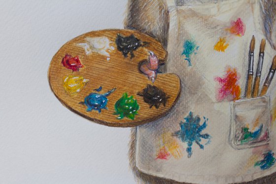 Mouse-terpiece - Colored Pencil Drawing