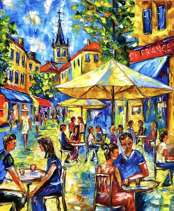 Summer Midday in a Street Café