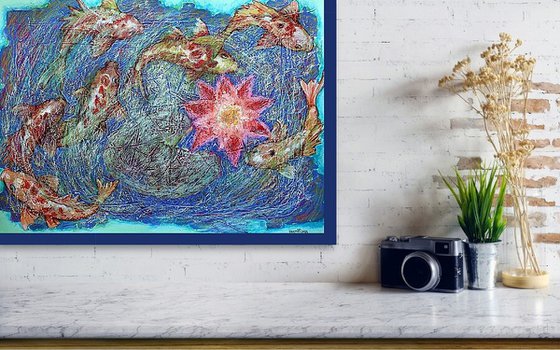 Fantasy with Flowers 332. paper 59x42cm