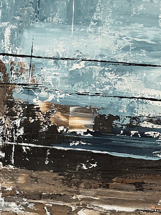 Crossing Light Fields. blue indigo