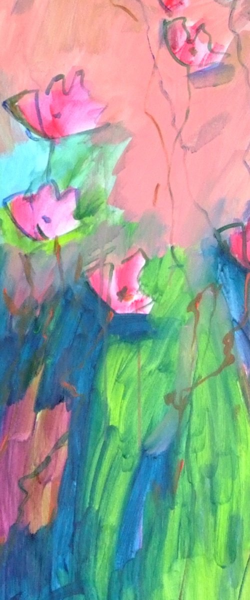 Blooming Floral Field by Marina Krylova