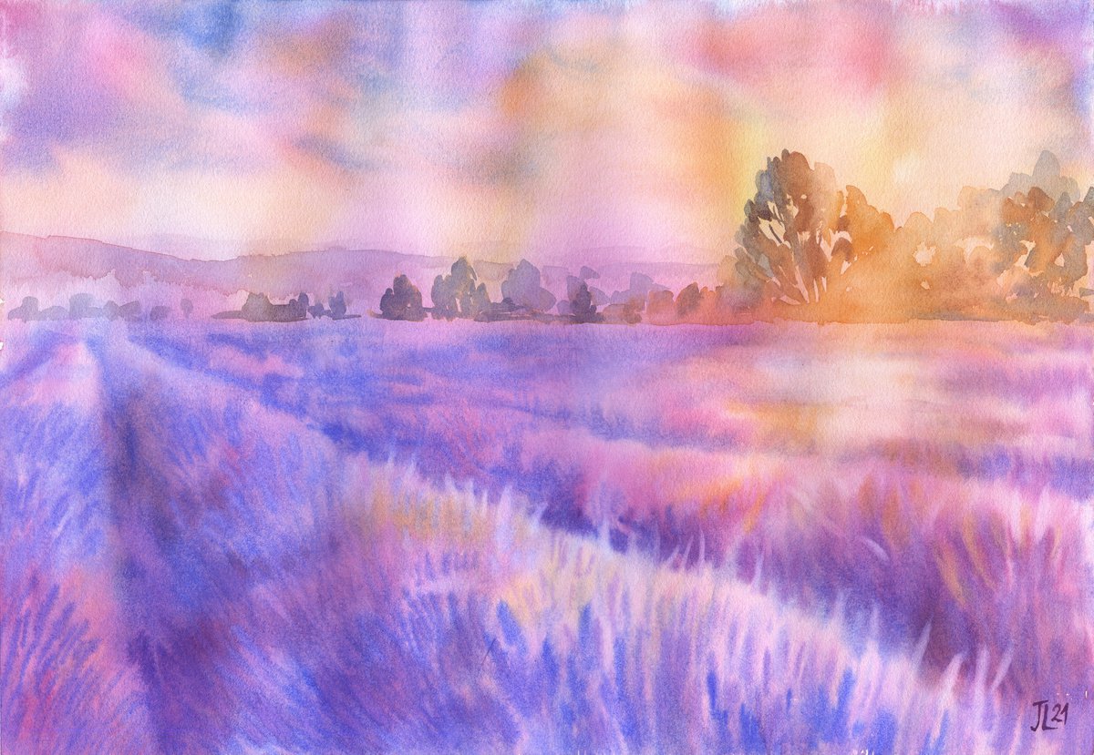 Landscape Provence by Julia Logunova