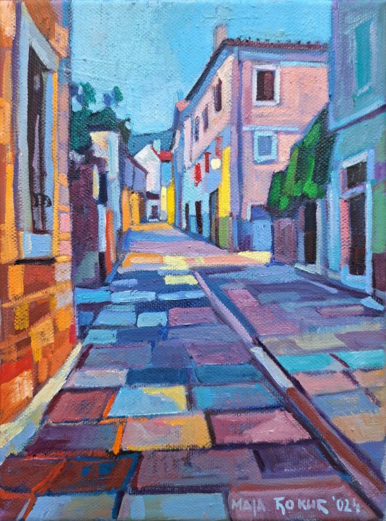 Street at dusk