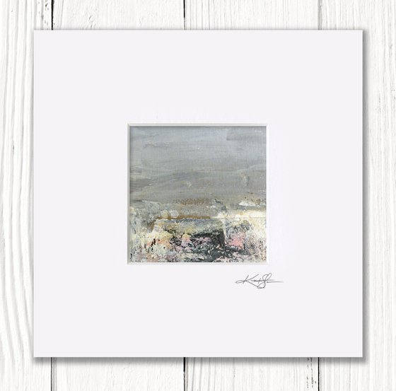 Mystic Journey 24 - Small Textural Landscape Painting by Kathy Morton Stanion