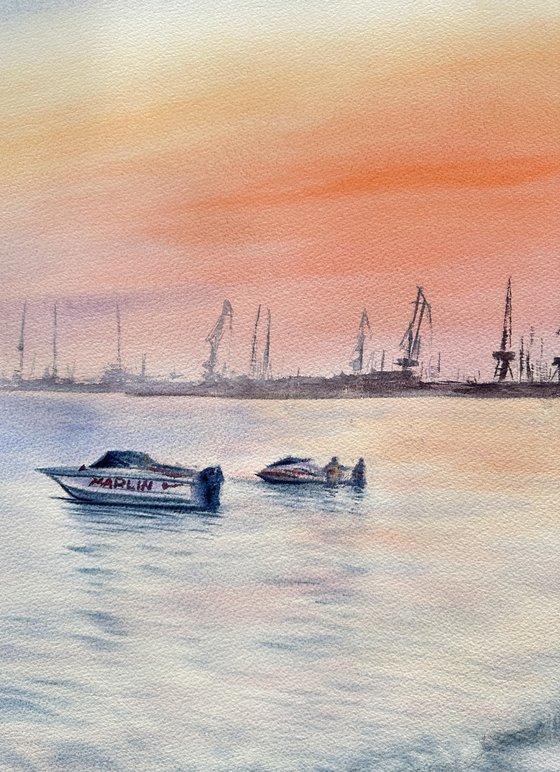 Calm Evening by the Water