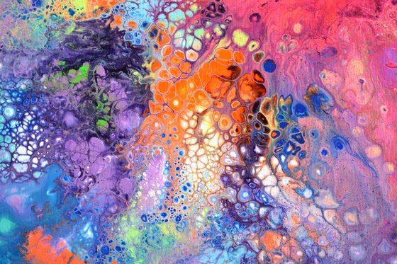 Flowing Energy 61 - Large Colorful Abstract