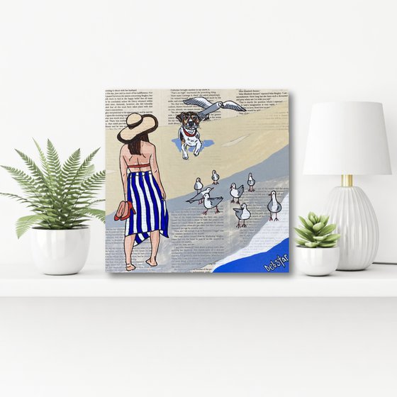 Dog Days Bird Watching 30cm x 30cm