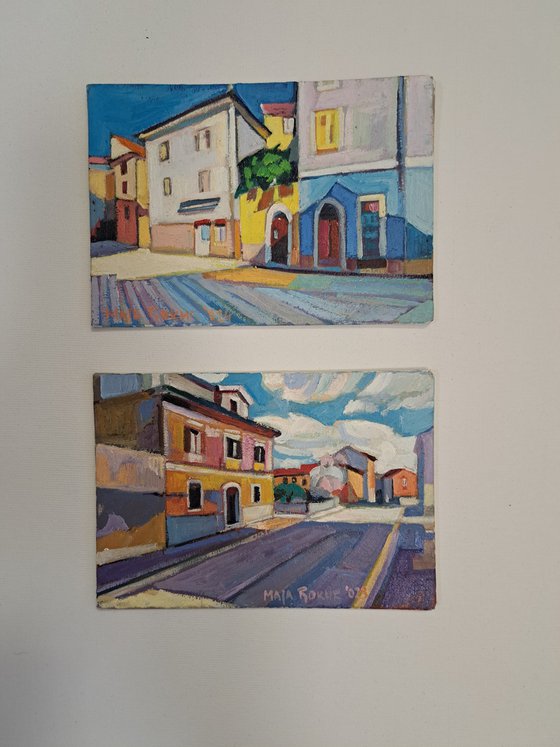 Set of two paintings, 4