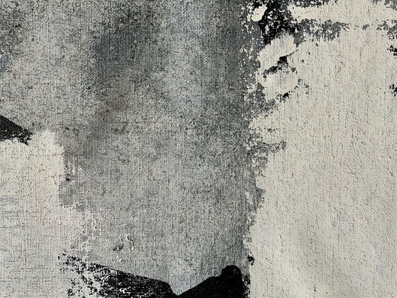 Abstraction No. 6421 black & white XXL minimalism