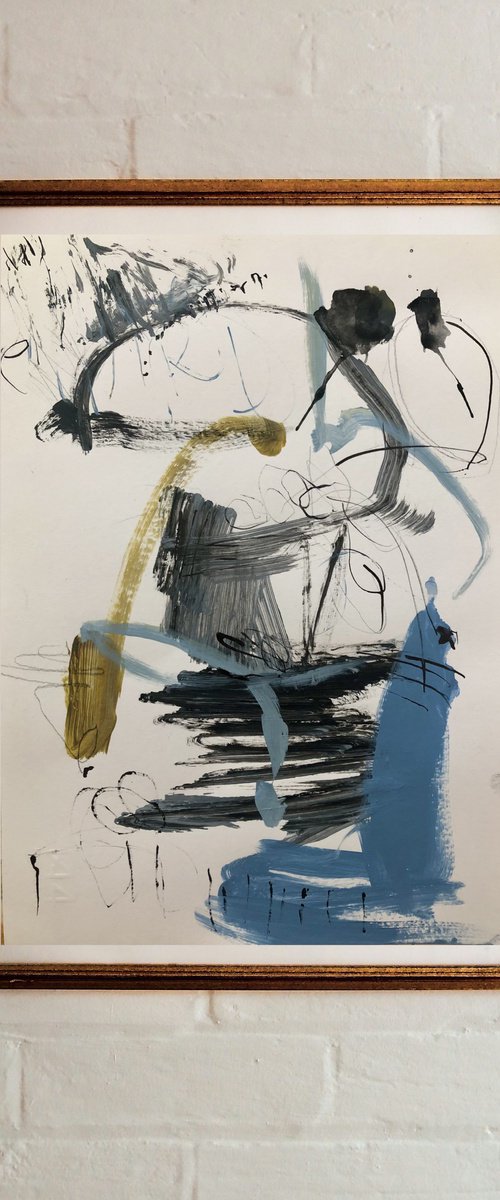 Untitled. Original abstract painting. by Ilaria Dessí