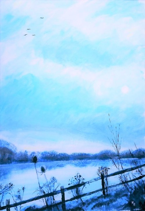 Lakeside in Winter by Michele Wallington