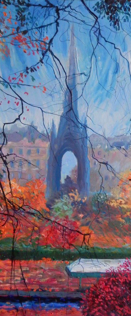 The Scott Monument, Edinburgh, Autumn by Stephen Howard Harrison