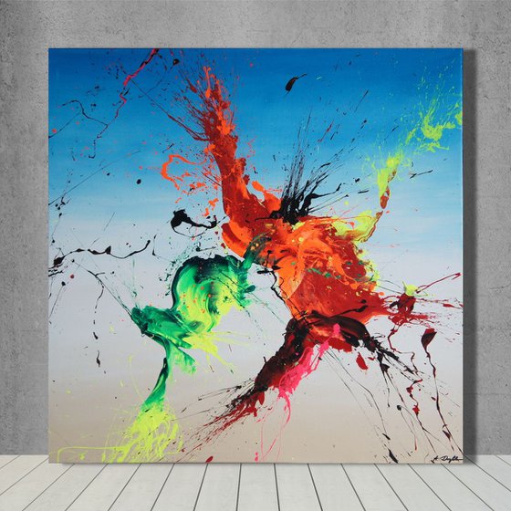 Paso Doble (Spirits Of Skies 100014) (100 x 100 cm) XXL (40 x 40 inches)