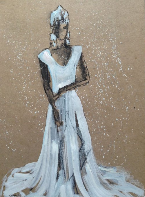 Cabaret dress of Snowqueen by Oxana Raduga