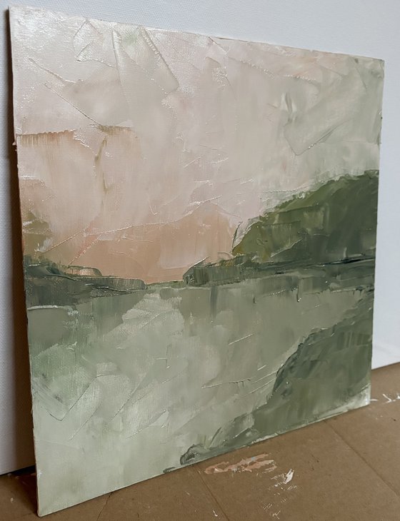 Quiet abstract sunset