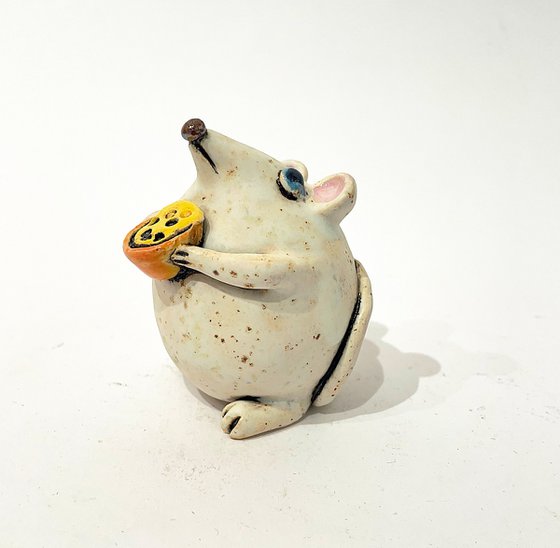 White Charming Mouse