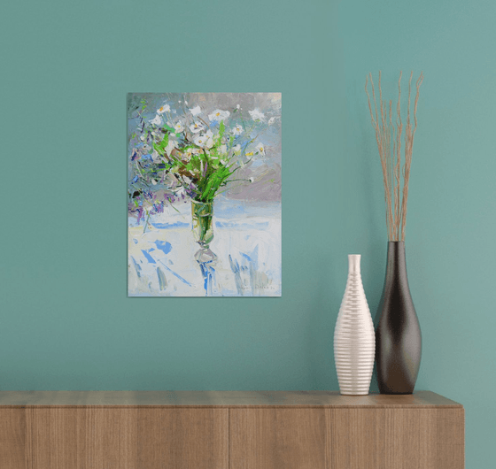 " Still life of wildflowers "