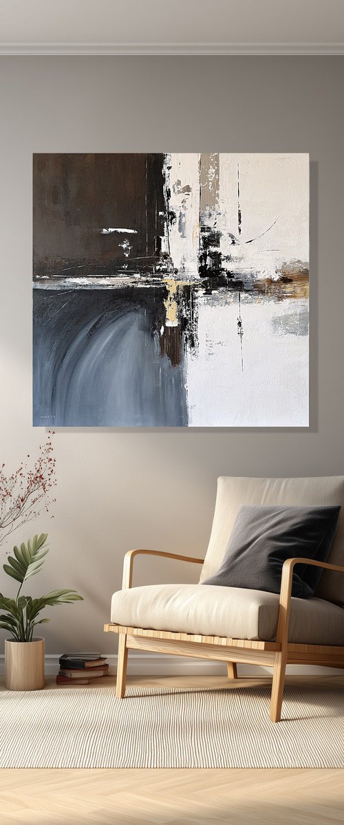 Inner Framework. blue grey by Tatiana Malinovscaia