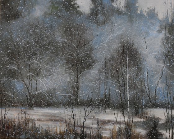 Snowfall In The Forest