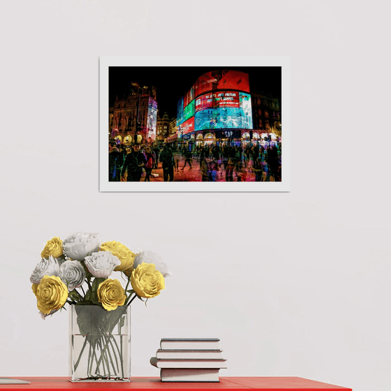 London Vibrations - Piccadilly Circus. Limited Edition 2/50 15x10 inch Photographic Print