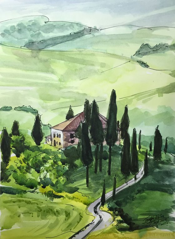Tuscan Wineyard, Tuscany - Italy