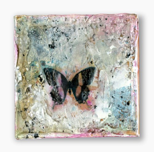 Butterfly Kisses 6 - Mixed media abstract art by Kathy Morton Stanion by Kathy Morton Stanion