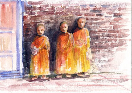 Three young monks 2