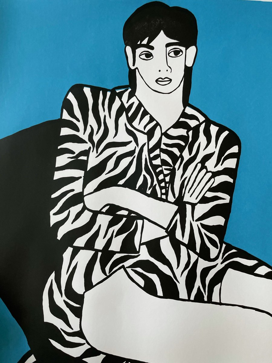 Zebra woman by Oksana Fedchyshyn