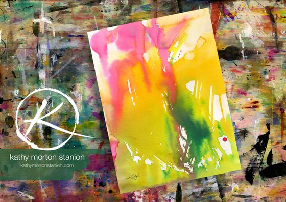 Color Song 5 - Minimal Abstract Painting  by Kathy Morton Stanion